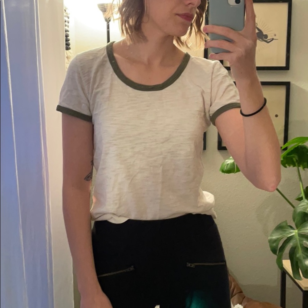 ABLE 100% Cotton Ringer Tee